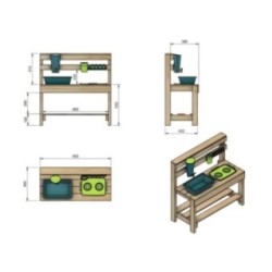 Cocinita infantil para exterior MASGAMES CANDY