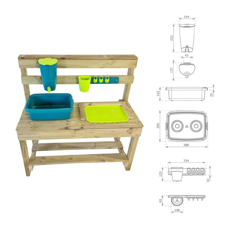 Cocinita infantil para exterior MASGAMES CANDY