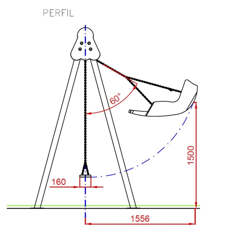 Gronxador Biplaça Metàl·lic Inclusiu