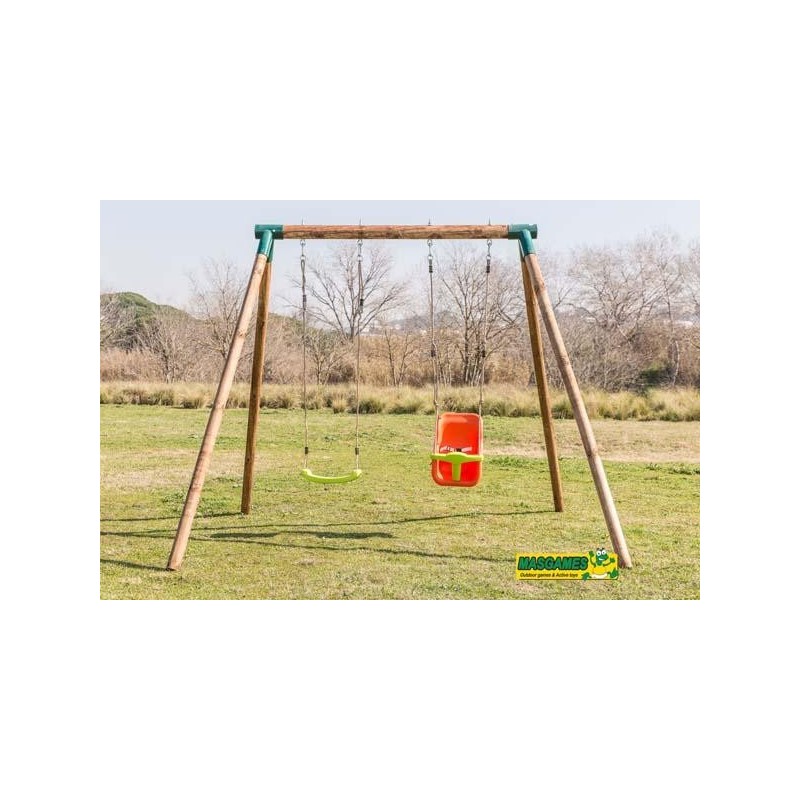 Columpio doble Masgames KIBO XL + asiento bebé