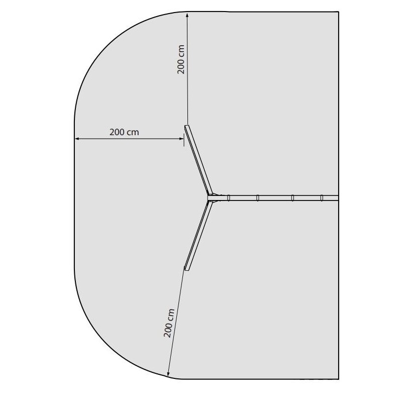 Columpio doble apoyado