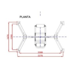 Gronxador Duo CHAXI pla + bebè