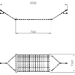 Baloiço Cama de rede com postes