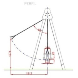Columpio biplaza asientos mixtos