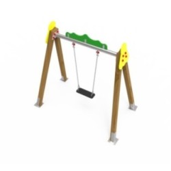 Columpio monoplaza asiento plano