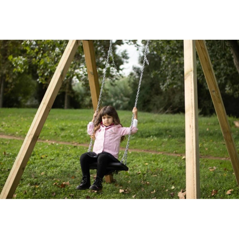 Columpio individual madera cuadrada MASGAMES KARAI DELUXE ADULTOS