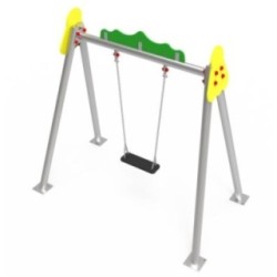 Gronxador monoplaça metàl·lic seient pla