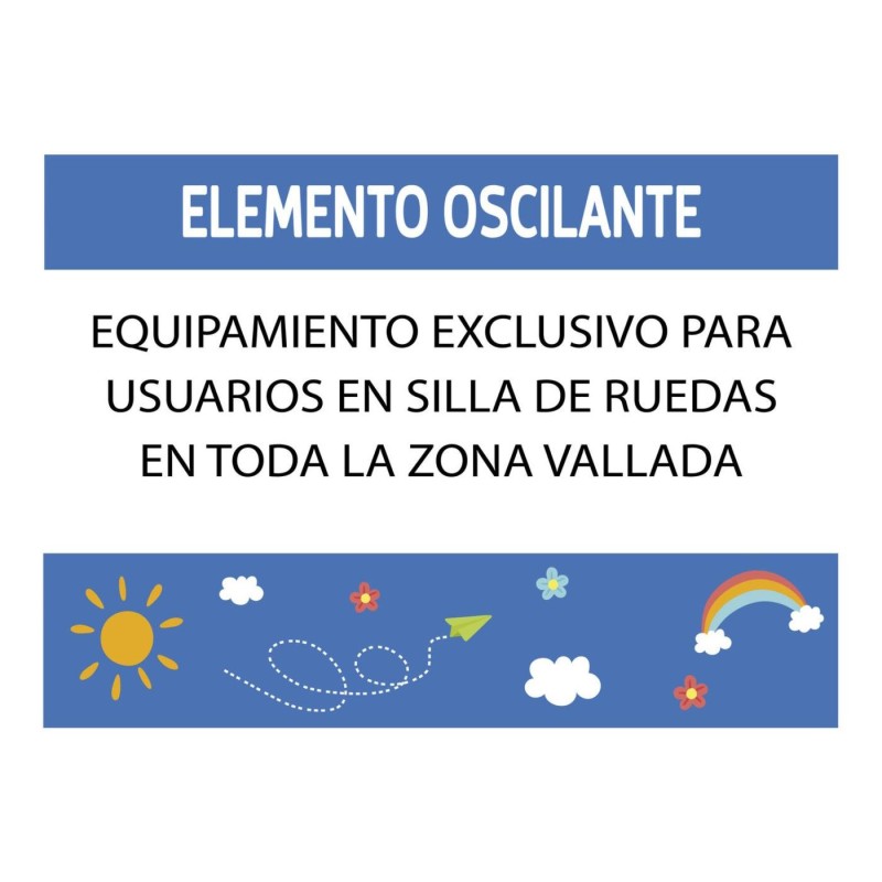 Columpio INOX Inclusivo para SILLA DE RUEDAS