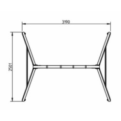 Columpio doble madera cuadrada Masgames KATA XL + asiento bebé