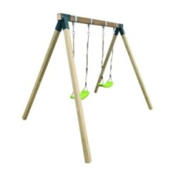 Columpio doble madera cuadrada Masgames REIKO L