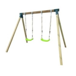 Columpio doble madera cuadrada Masgames REIKO L