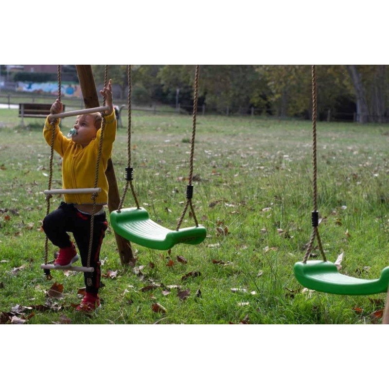 Columpio de madera cuadrada Masgames YUA XL