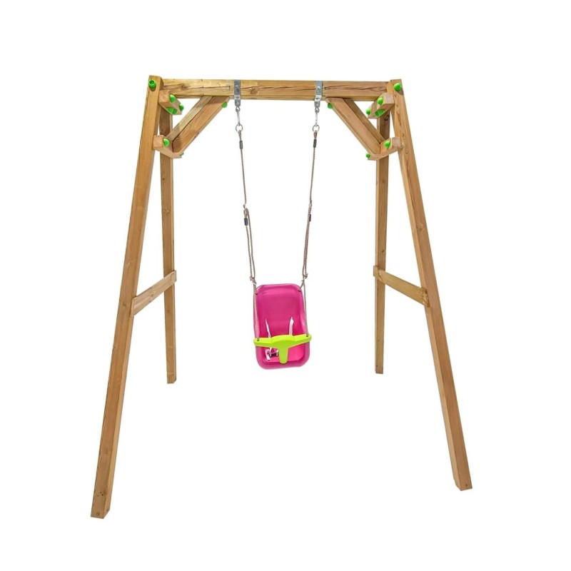 Columpio de madera cuadrada Masgames XYLO XL individual