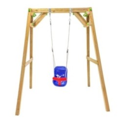 Columpio de madera cuadrada Masgames XYLO XL individual