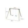 Columpio doble madera cuadrada MASGAMES KARAI DELUXE ADULTOS asientos con cadenas