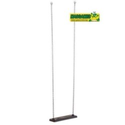 Columpio doble madera cuadrada MASGAMES KARAI DELUXE ADULTOS asientos con cadenas