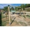 Columpio doble de madera MASGAMES Vega