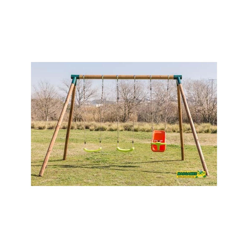Columpio triple Masgames ETNA XL + asiento bebé