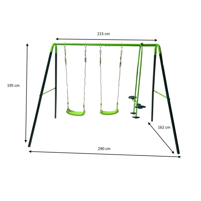 Columpio metálico triple MASGAMES GINGO