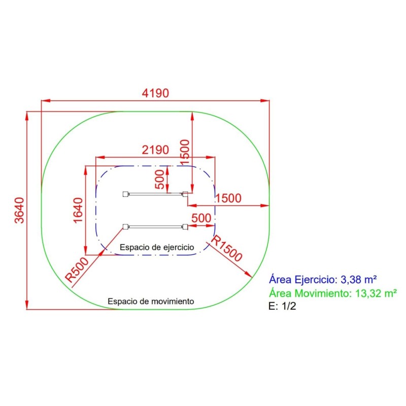 Barras Paralelas de madera