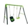 Baloiço metálico duplo MASGAMES OLEA + assento criança