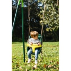 Baloiço metálico duplo MASGAMES OLEA + assento criança