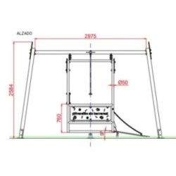 Gronxador Metàl·lic Inclusiu per a CADIRA DE RODES