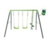 Columpio metálico triple MASGAMES GINGO + asiento bebé