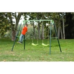 Columpio metálico triple MASGAMES GINGO + asiento bebé