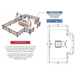 Columpio Inclusivo para SILLA DE RUEDAS