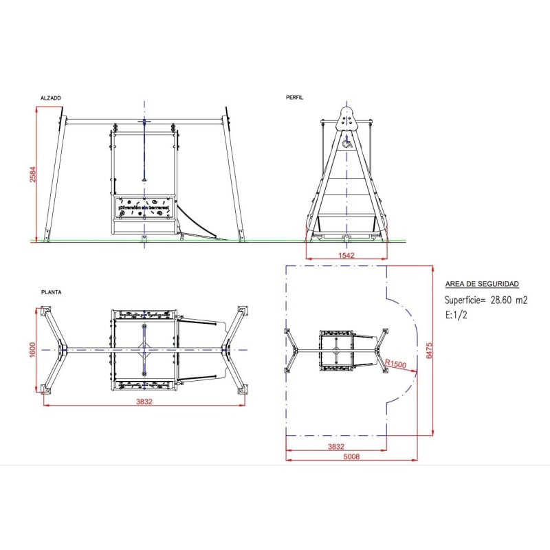 Columpio Inclusivo para SILLA DE RUEDAS