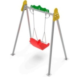 Columpio Monoplaza Metálico Inclusivo