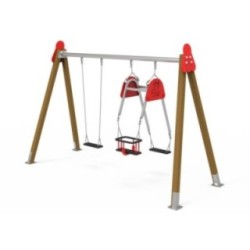 Columpio triple CHAXI plano + mixtos