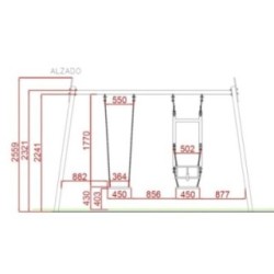 Gronxador triple Metàl·lic CHAXI pla + mixtes