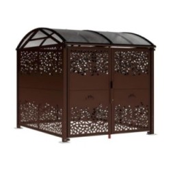 Refugio para bicicletas con puerta Chapa L