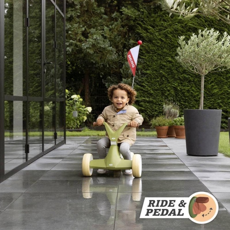 BERG GO² Retro Green andador evolutivo a coche de pedales