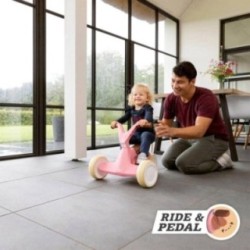 BERG GO² Retro Pink andador evolutivo a coche de pedales