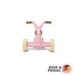 BERG GO² Retro Pink andador evolutivo a coche de pedales