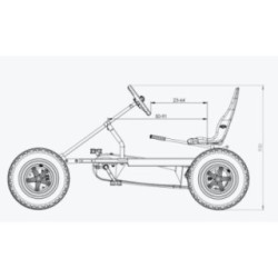 Cuadriciclo a pedales BERG DUO COASTER BFR