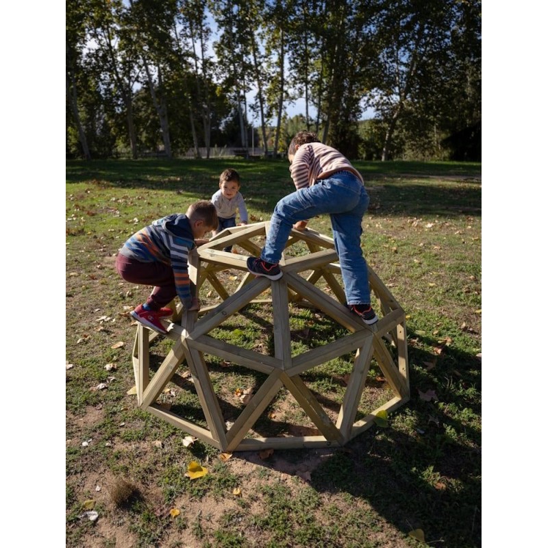 Domo geodésico de madera MASGAMES L