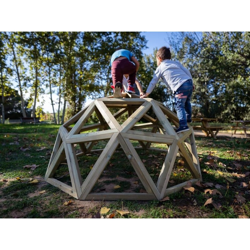 Domo geodésico de madera MASGAMES L