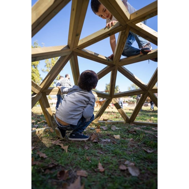 Domo geodésico de madera MASGAMES L