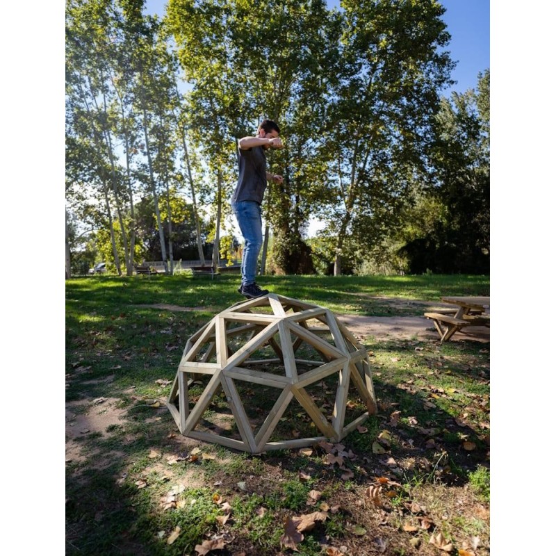 Domo geodésico de madera MASGAMES L
