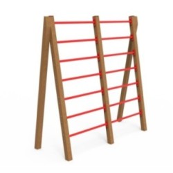 Espalderas inclinadas de madera