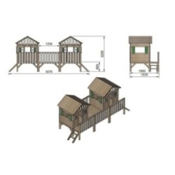 Casitas infantiles MASGAMES Doblepop XL Horeca