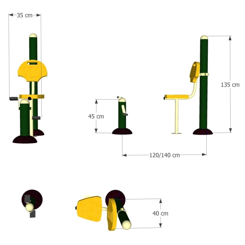 Aparell Biosaludable Fohn Cadira (Pedals)