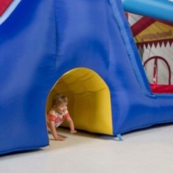 Castillo hinchable Double Mega Slide 4 en 1
