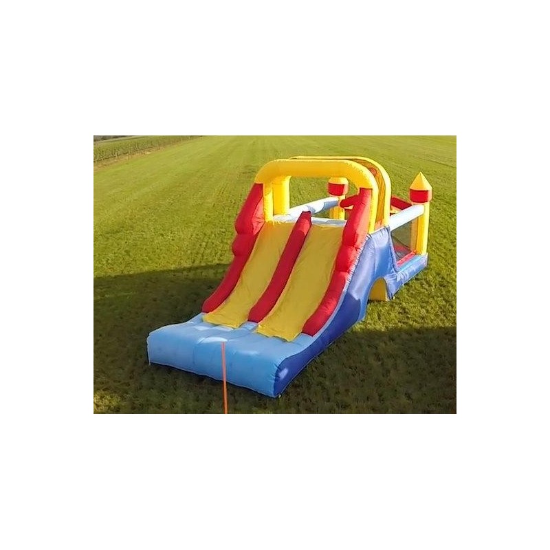 Castillo hinchable Double Mega Slide 4 en 1