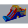 Castillo hinchable Double Mega Slide 4 en 1