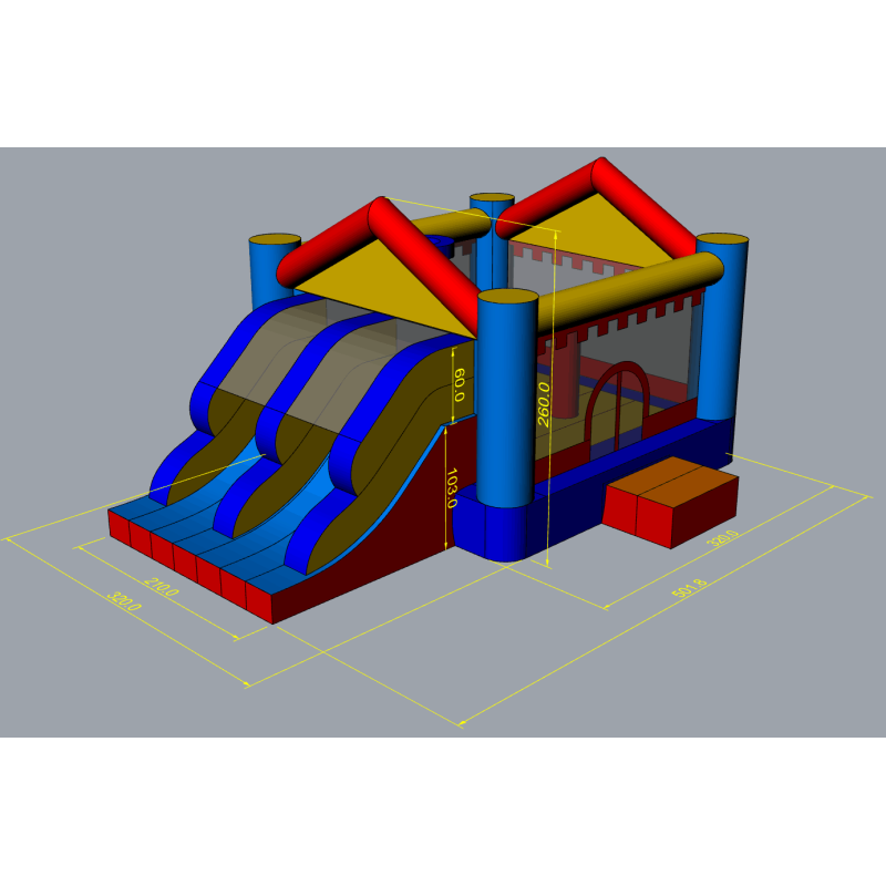 Castillo hinchable Ultimate Jump Slider